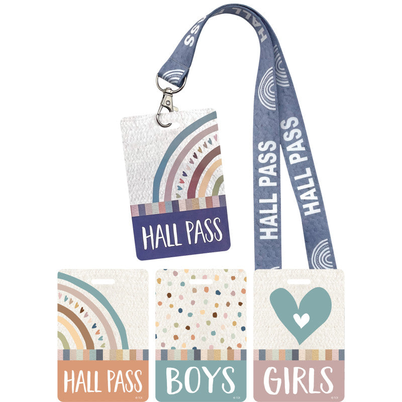 Everyone is Welcome Hall Pass with Lanyard, Set of 4