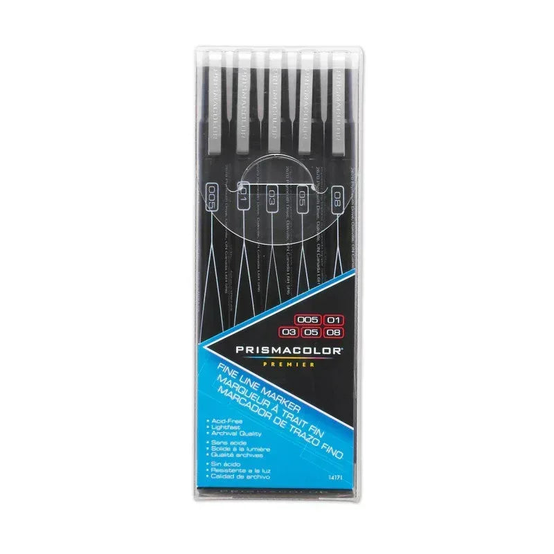 FINE LINE BLACK MARKER SET ASST SZ