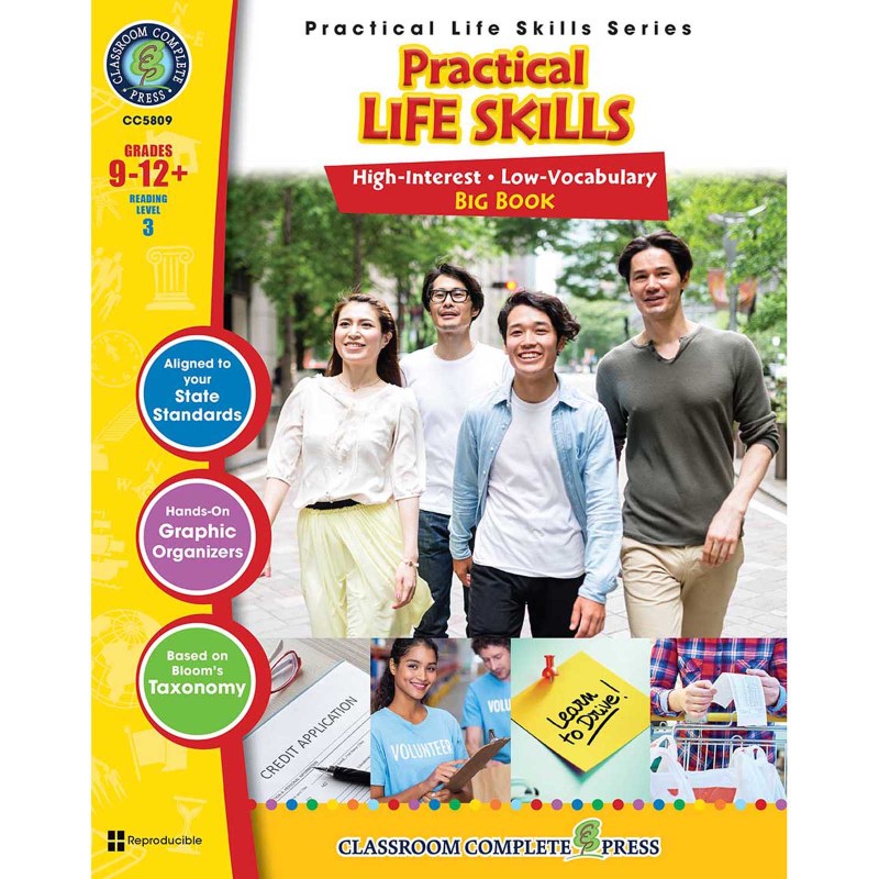Real World Life Skills: Practical Life Skills Big Book, Grade 9-12