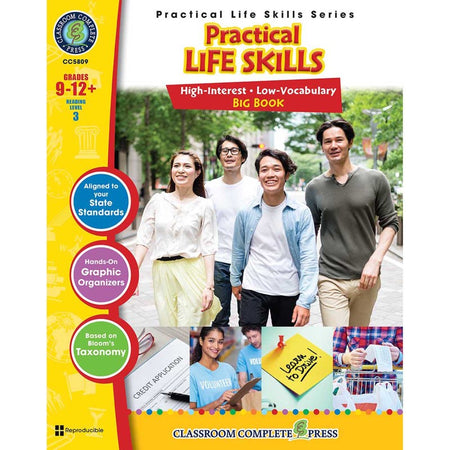 Real World Life Skills: Practical Life Skills Big Book, Grade 9-12