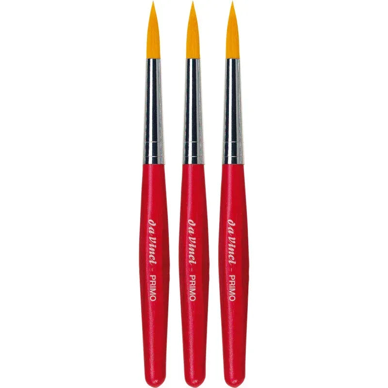 PRIMO Preschool Brush, Synthetic, Tempera, Round, Series 353R, Size 12, Pack of 3