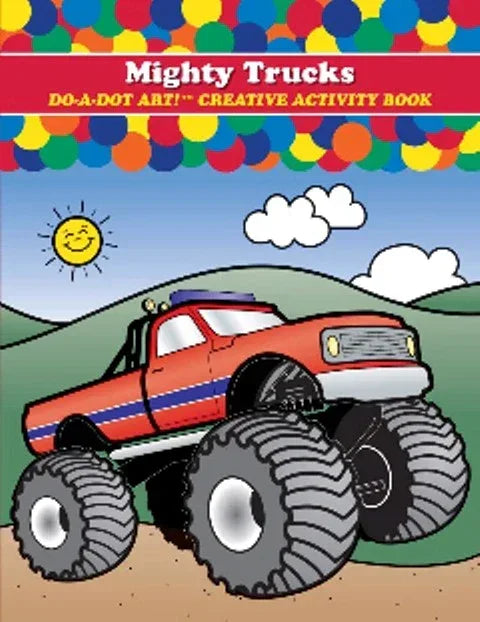 Do - A- Dot Creative Art Book -Mighty Trucks - B-375