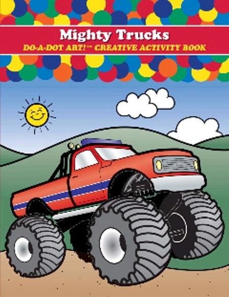 Do - A- Dot Creative Art Book -Mighty Trucks - B-375