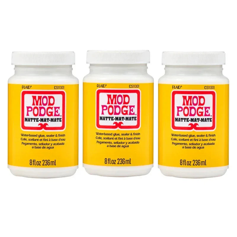 Decoupage Glue, Matte 8oz., Pack of 3