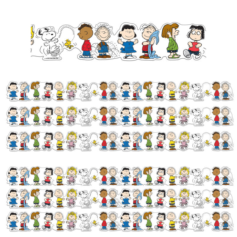 Peanuts&reg; Character Lineup Extra Wide Die-Cut Deco Trim&reg;, 37 Feet Per Pack, 6 Packs