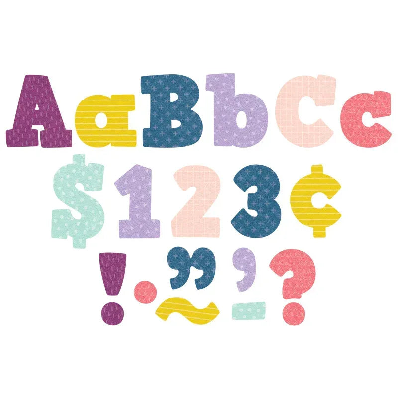 Oh Happy Day Bold Block 4" Letters Combo Pack, 230 Pieces