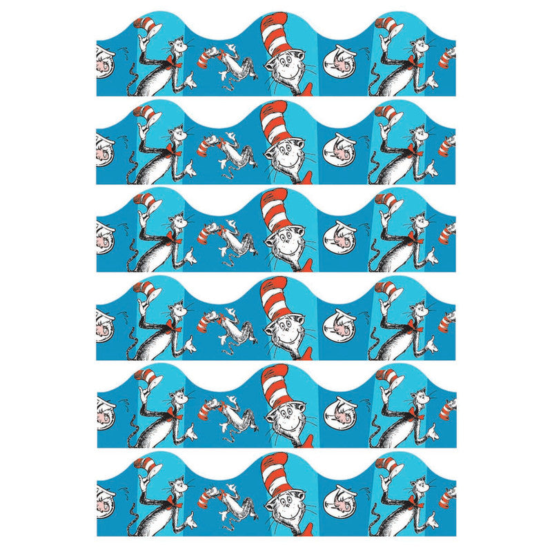 Cat in the Hat&trade; Blue Deco Trim&reg;, 37 Feet Per Pack, 6 Packs