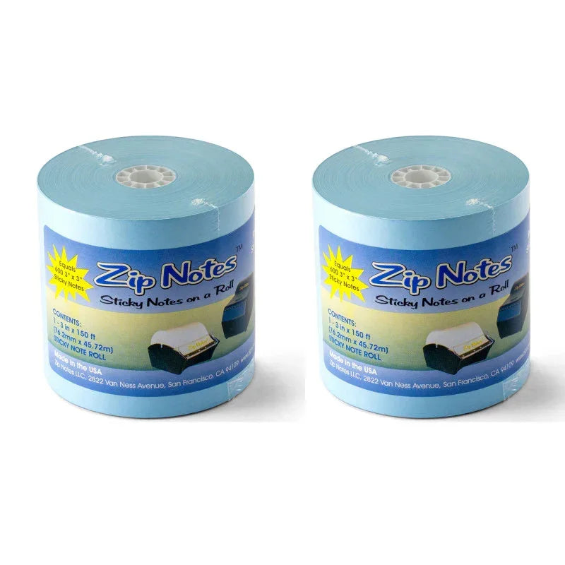 Zip Notes Refill Paper, Blue, Pack of 2