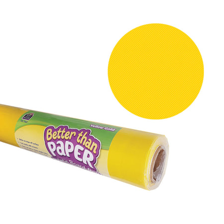 Better Than Paper&reg; Bulletin Board Roll, 4' x 12', Yellow Gold, 4 Rolls