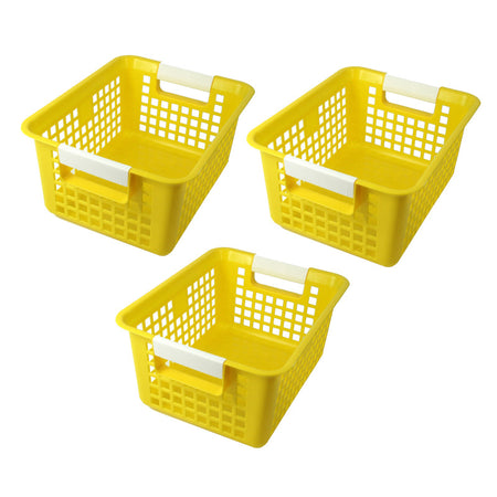 Tattle&reg; Book Basket, Yellow, Pack of 3