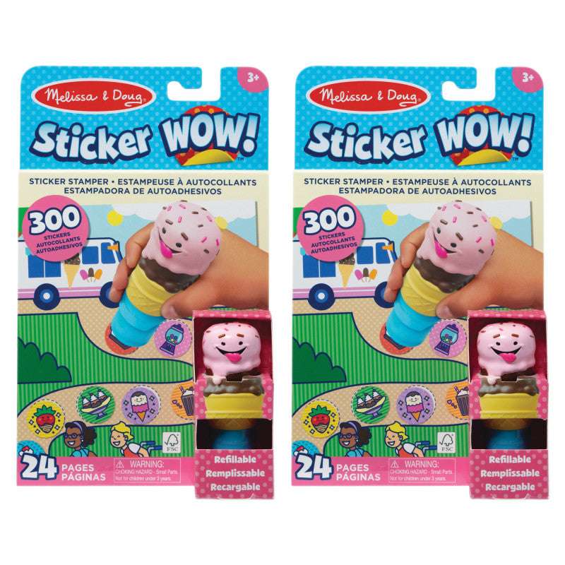 Sticker WOW! Activity Pad Set - Ice Cream, 2 Sets