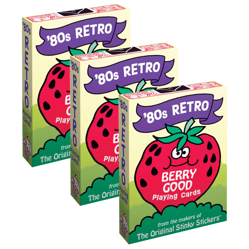 80's Retro Playing Cards, 56 Per Pack, 3 Packs