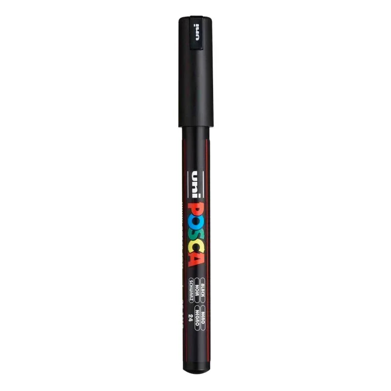 uni® POSCA PC-1MR Water-Based Paint Markers, Extra Fine Tip (0.7mm), Black