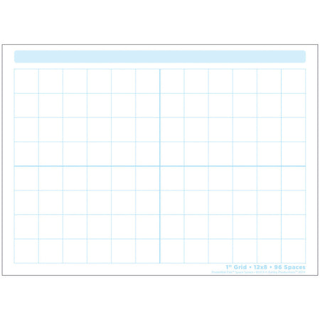 Smart Poly&reg; Single Sided PosterMat Pals&reg; Space Savers, 1" Grid Blocks, 13" x 9.5"