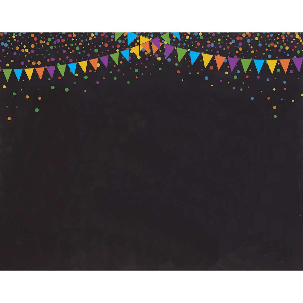 UCreate® Fashion Poster Board, 22" x 28", 25 sheets, Black with Pennant Design