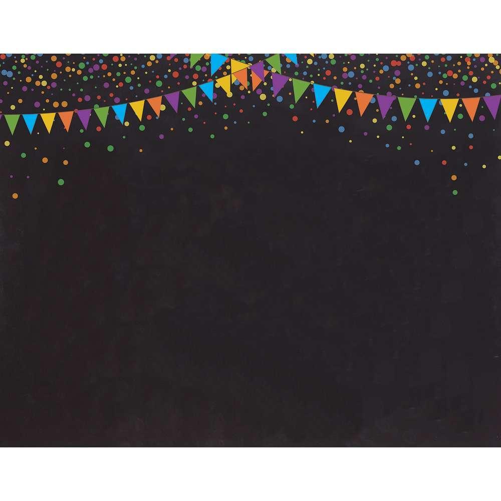 UCreate® Fashion Poster Board, 22" x 28", 25 sheets, Black with Pennant Design