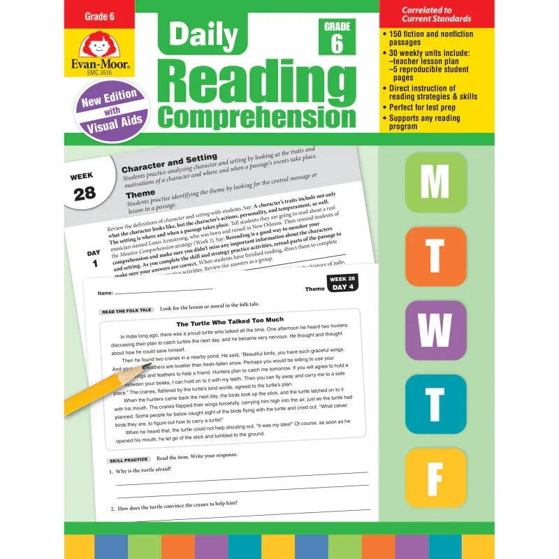 Daily Reading Comprehension, Teacher's Edition, Grade 6
