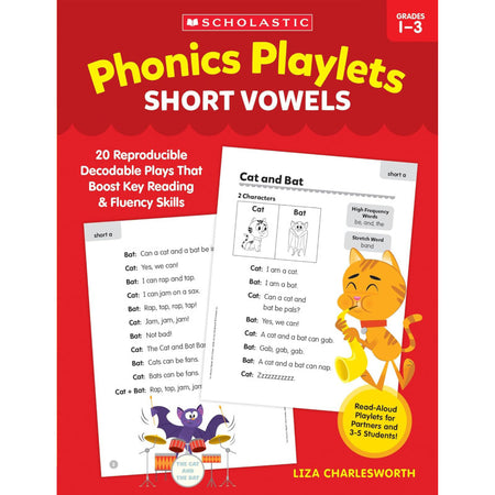 Phonics Playlets: Short Vowels Activity Book