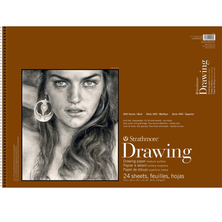 400 Series Drawing Paper Pad, 24 Sheet, 18x24 inch, 1 Count