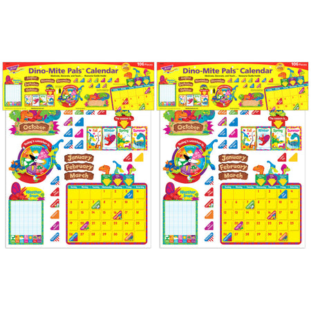 Dino-Mite Pals&reg; Calendar Bulletin Board Set, 2 Sets