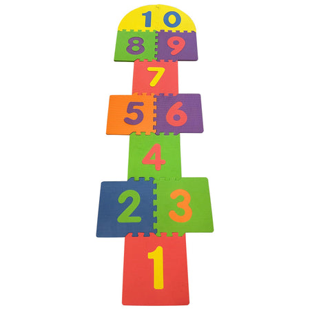Foam Play Mat for Kids Interlocking Hopscotch (12.6x12.6x0.40")