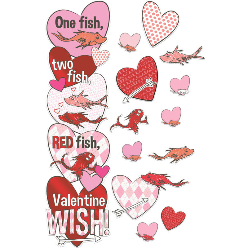 Dr. Seuss&trade; One Fish, Two Fish Valentine's Day Wish All-In-One Door Decor Kit