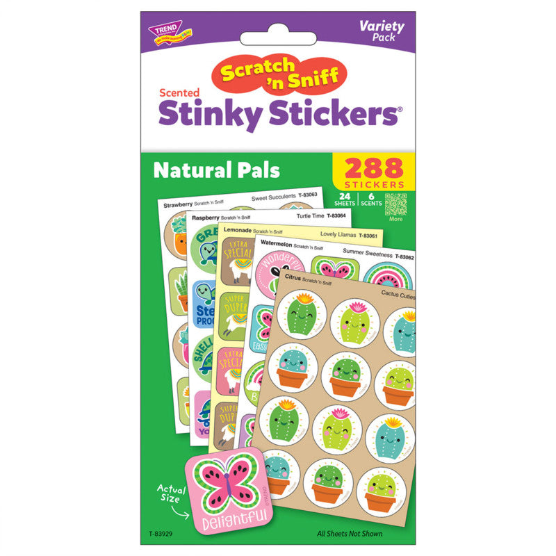 Natural Pals Scratch 'n Sniff Stinky StickersÂ® Variety Pack, Pack of 288