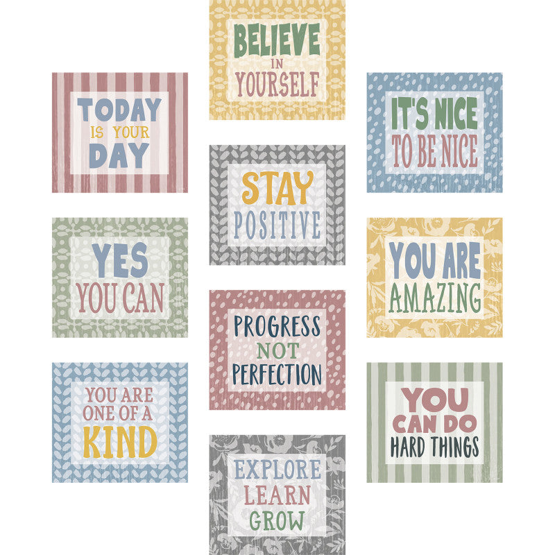 Classroom Cottage Positive Sayings Accents, Pack of 30
