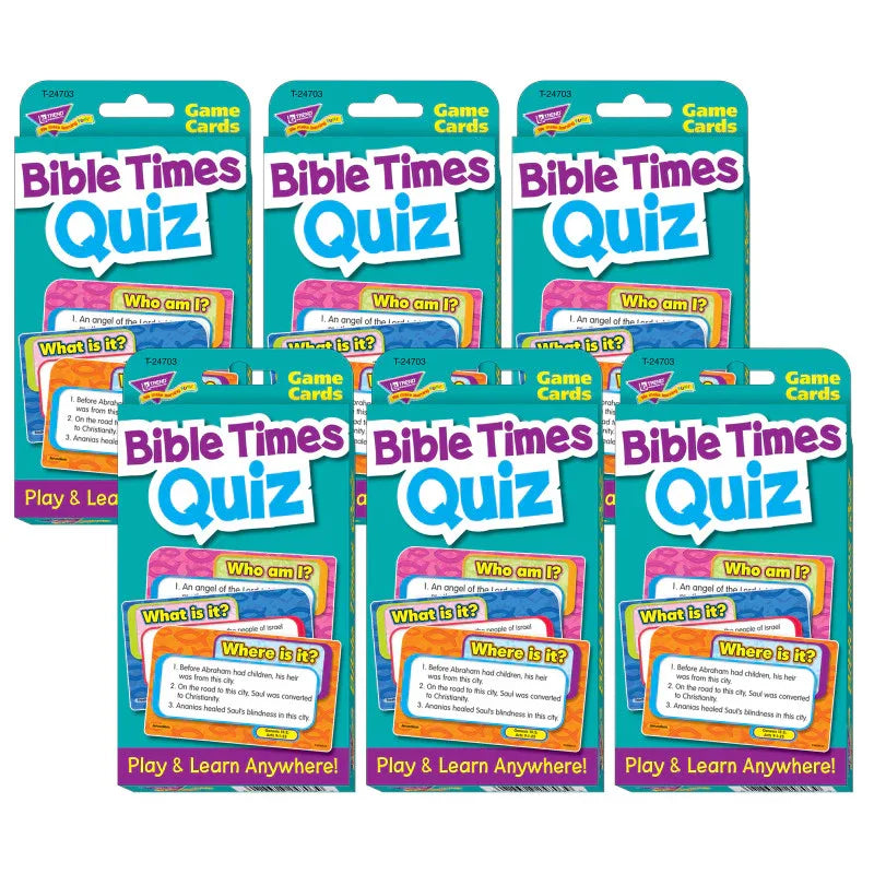 Bible Times Quiz Challenge Cards&reg;, 6 Sets
