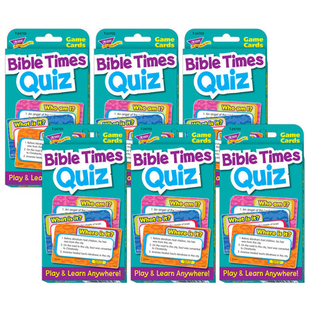 Bible Times Quiz Challenge Cards&reg;, 6 Sets