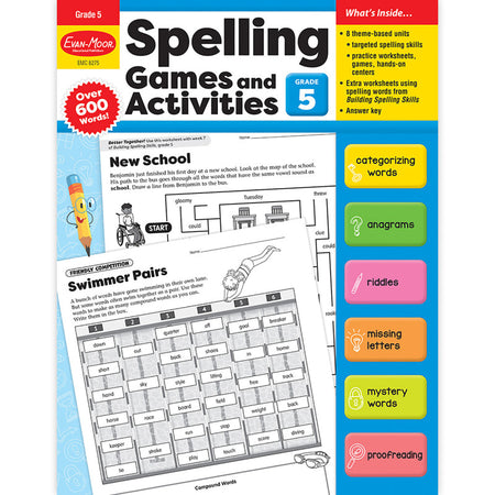 Spelling Games and Activities, Grade 5