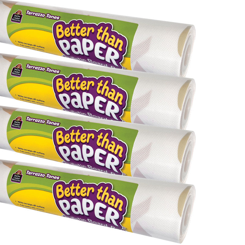 Better Than Paper&reg; Bulletin Board Roll, Terrazzo Tones, 4- Pack
