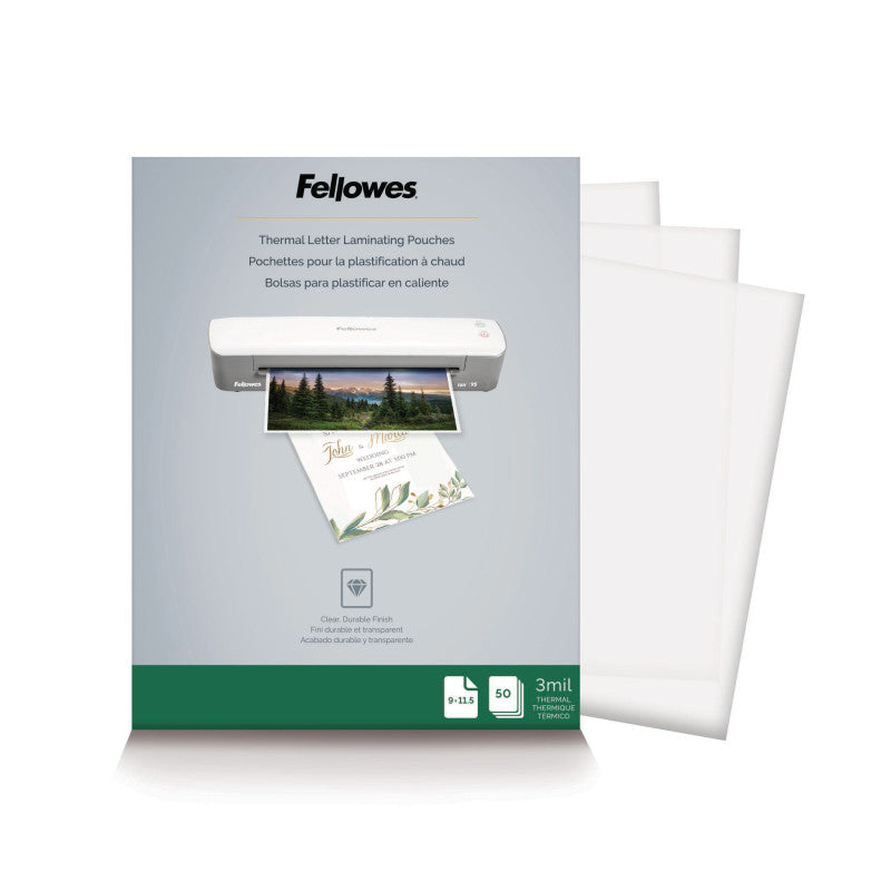 Thermal Laminating Pouches, Letter, 3mil, 50 pack