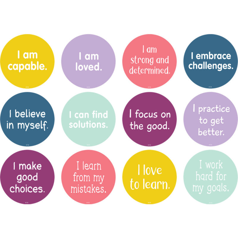 Spot On Carpet Markers Positive Mindset, 4", Pack of 12