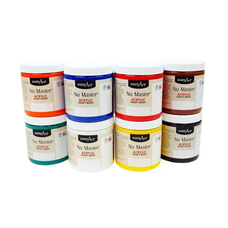 Nu Master Heavy Body Acrylic 8 - 8oz, Basic Set
