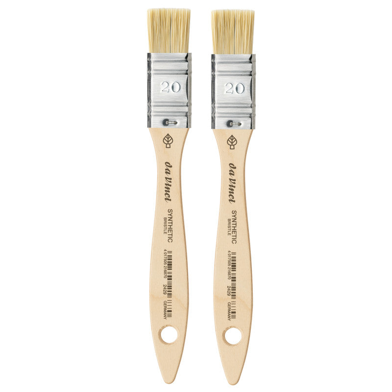 SYNTHETIC Mottler Brush, Natural Hog, Acrylic & Oil, Flat, Series 2429, Size 20, Pack of 2
