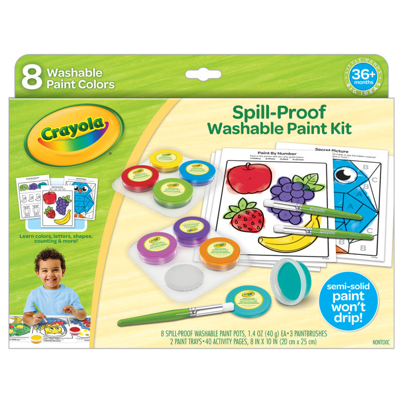 Spill-Proof Washable Paint Kit