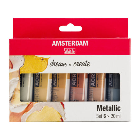 Standard Acrylic Metallics Set, 6 x 20mL