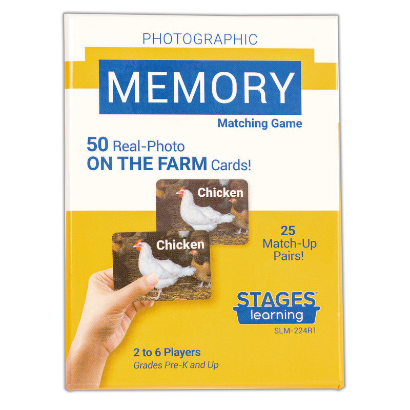 Photographic Memory Matching Game, On the Farm