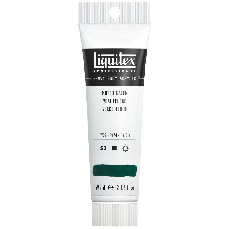 Professional Heavy Body Acrylic Paint, 59 mL Tube, Muted Green