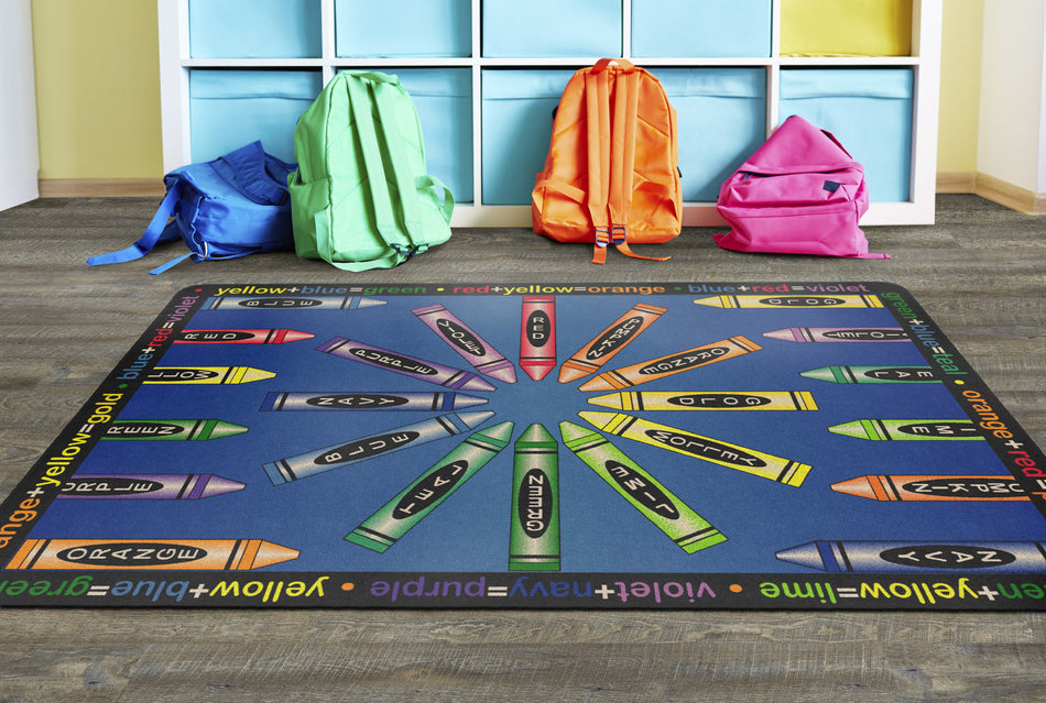 ALLMIXEDUP ( INDIGO) RECTANGLE CARPETS 5'10" x 8' 4"