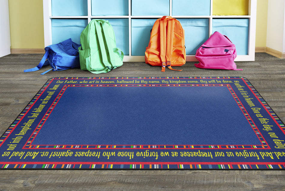 THE LORD'S PRAYER RECTANGLE CARPETS 6'x8'4