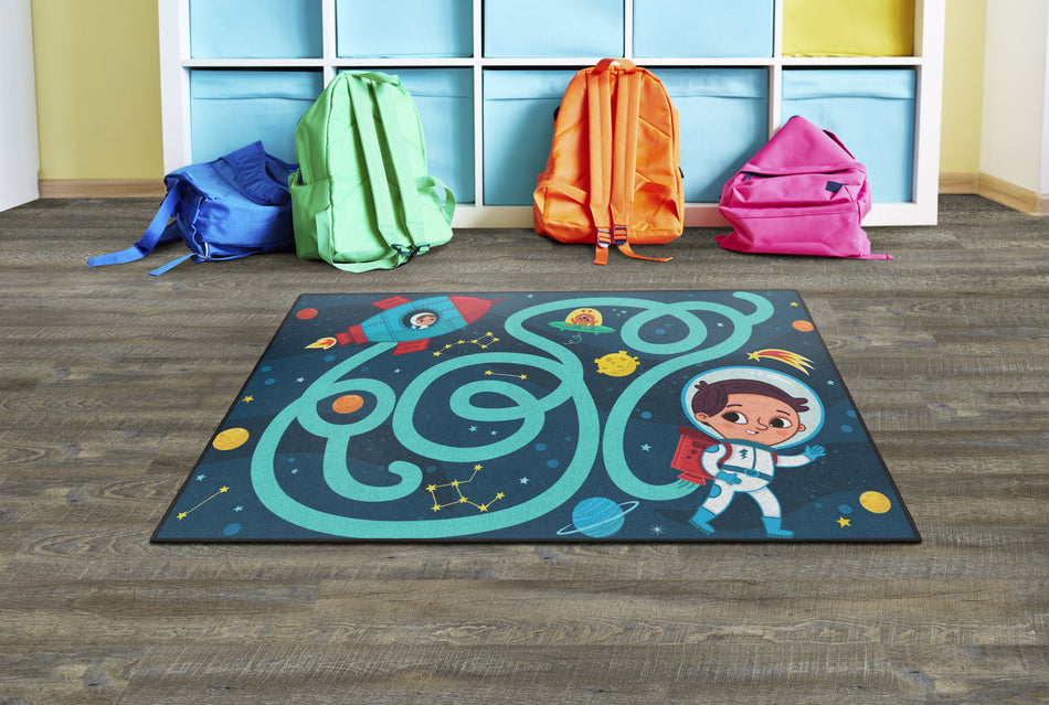 SPACE MAZE RECTANGLE CARPETS 4X6