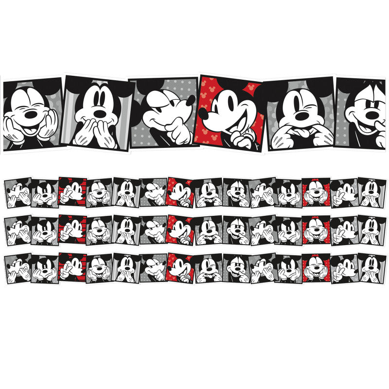 Mickey Mouse&reg; Throwback Mickey Selfies Extra Wide Deco Trim&reg;, 37 Feet Per Pack, 3 Packs