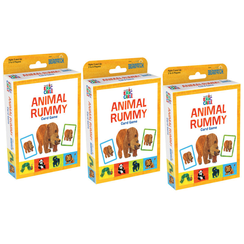 The World of Eric Carle&trade; Animal Rummy Card Game, Pack of 3