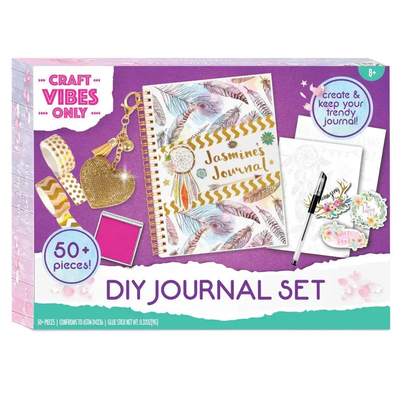 Good Vibes Journal DIY Set, 50+ Pieces