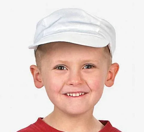 White Cotton Baseball Caps To Decorate - 12 pcs.