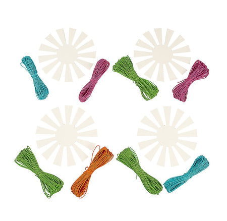 Mini Basket Weaving Craft Kit - 12 Project Pack