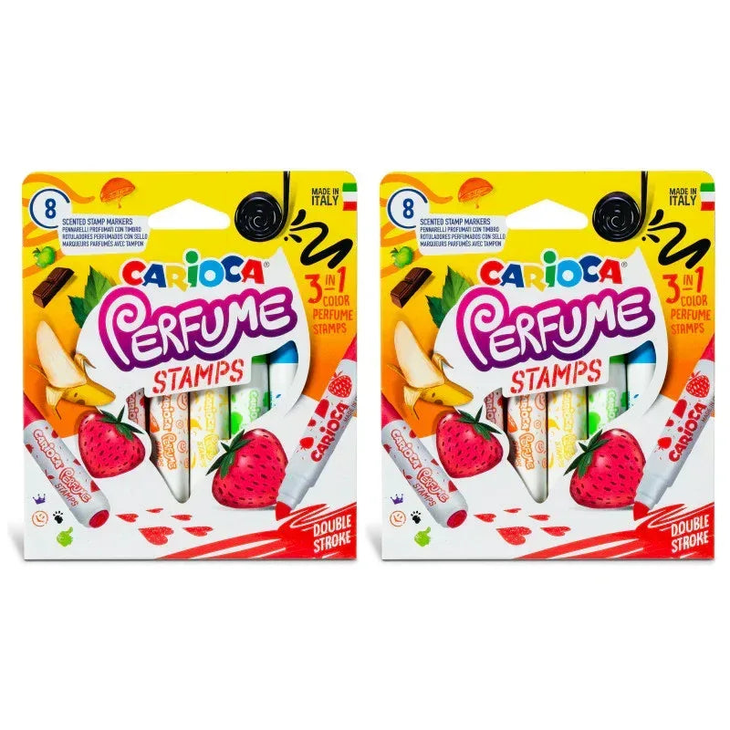 Perfume Stamps Felt Tip Washable Pens, 8 Per Pack, 2 Packs