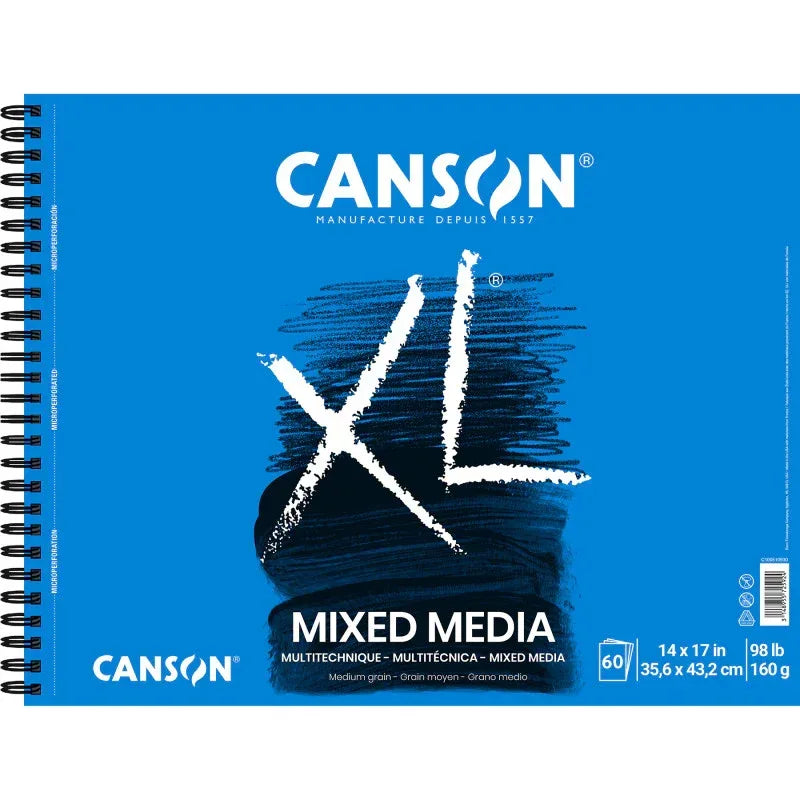 XL Series Mixed Media Pad, Side Wire Binding, 60 Sheet, 14x17 inch, 1 Count